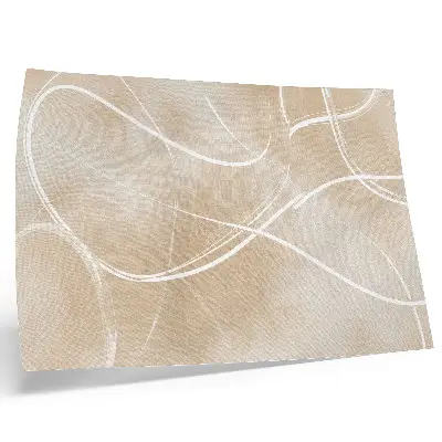 Decorative canvas print harmonious lines with delicate colors featuring a peaceful theme