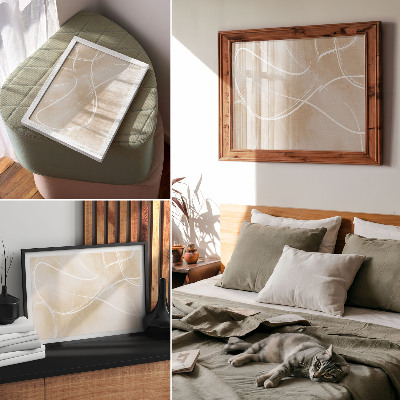 Decorative canvas print Harmonious lines, delicate colors, peace