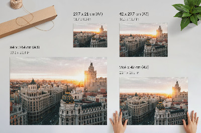 Decorative canvas print An evening city with majestic architecture