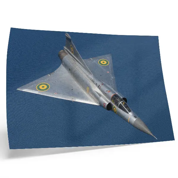 Photo canvas dynamic military jet in flight