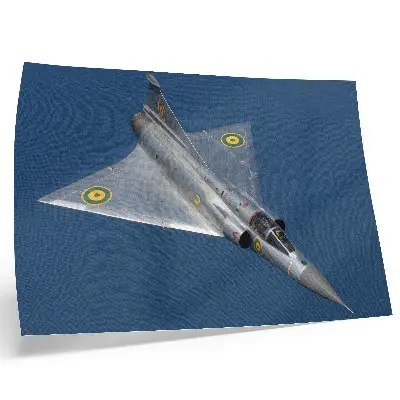 Photo canvas dynamic military jet in flight
