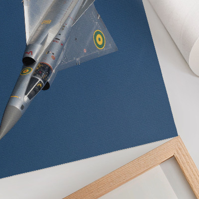 Photo canvas A dynamic military jet in the air