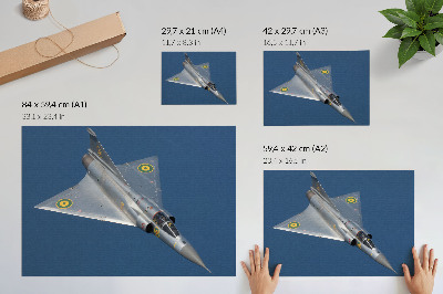 Photo canvas A dynamic military jet in the air