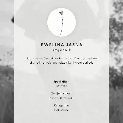 Poster traditional clothes, umbrella, and green meadow with trees