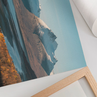 Photo canvas Picturesque mountains and colorful autumn