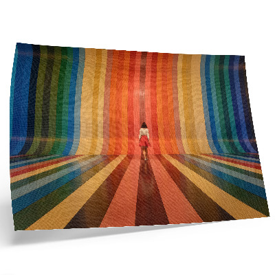 Photo canvas Colored stripes figure inspiration space