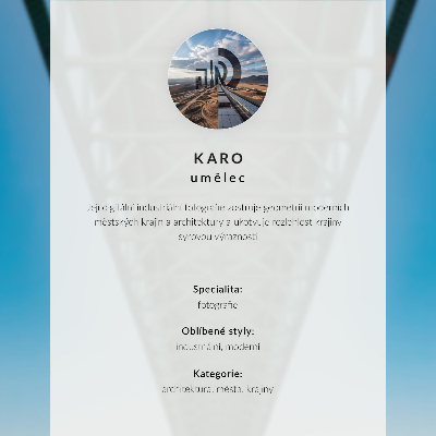 Poster Bridge at night modern structure peaceful atmosphere