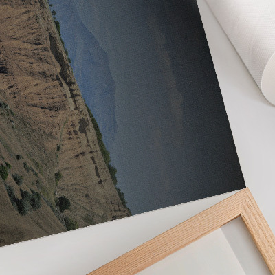 Poster Vast valleys cliffs mountains natural landscape