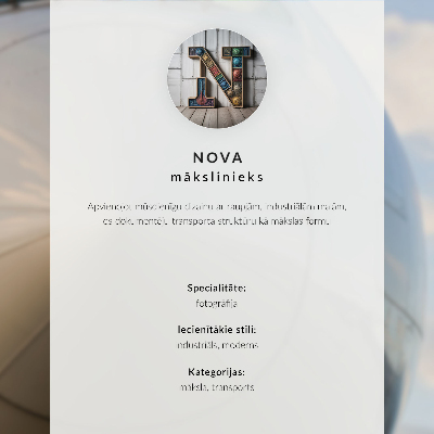 Poster Jet plane intense colors sky