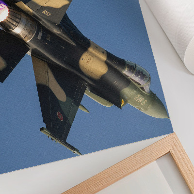 Poster Jet plane intense colors sky