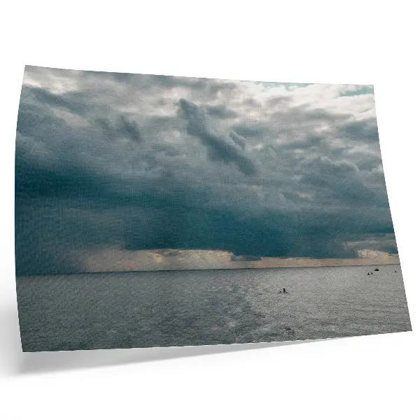 Photo canvas stormy sky over an ocean