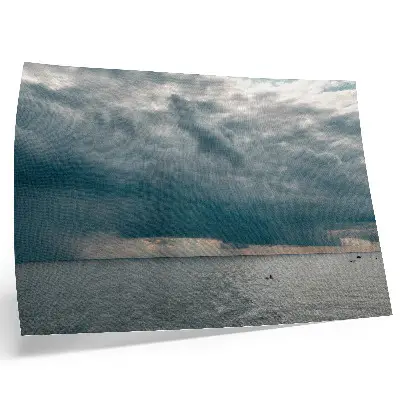 Photo canvas stormy sky over an ocean