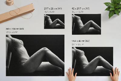 Poster Black and white aesthetic with a harmonious composition