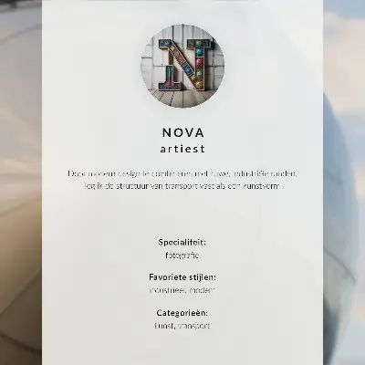 Biplane front view poster industrial elegance style