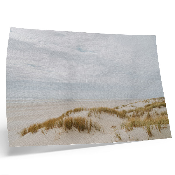 Photo canvas Sandy beach minimalism space peace