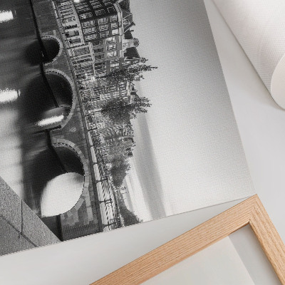 Decorative canvas print Elegant bridges, classic architecture, canals
