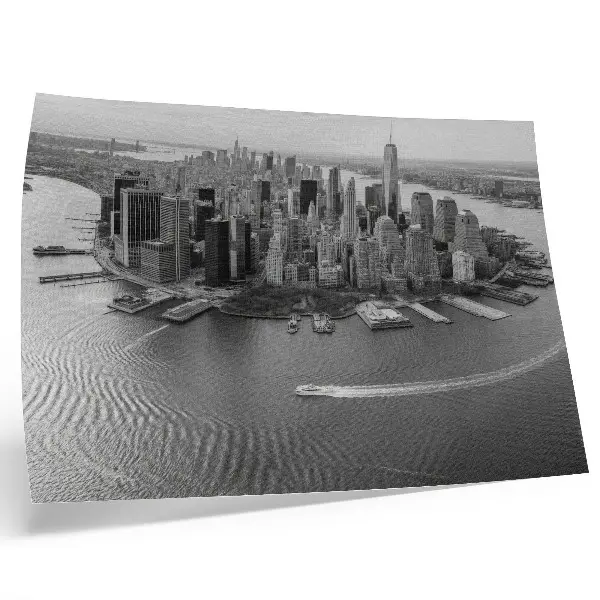 City skyscrapers poster modern panorama