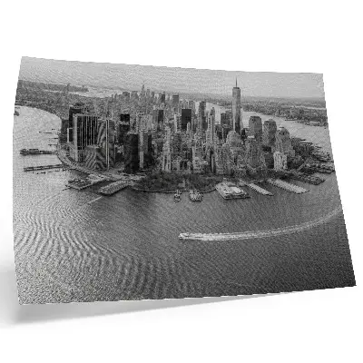 City skyscrapers poster modern panorama
