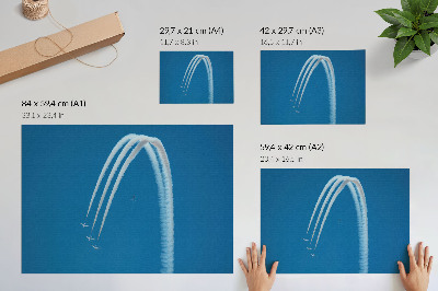 Photo canvas Airplane formation against the sky dynamics