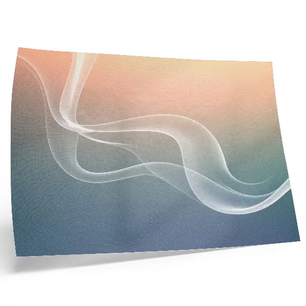 Pastel waves poster subtle elegance harmony