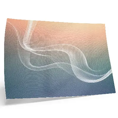 Pastel waves poster subtle elegance harmony