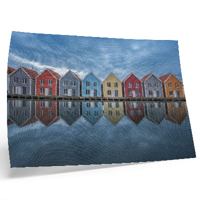 Photo canvas Colorful houses modern style symmetry