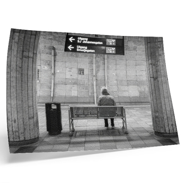 Decorative canvas print Minimalist urban space gray modernity