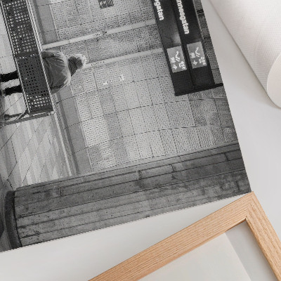 Decorative canvas print Minimalist urban space gray modernity