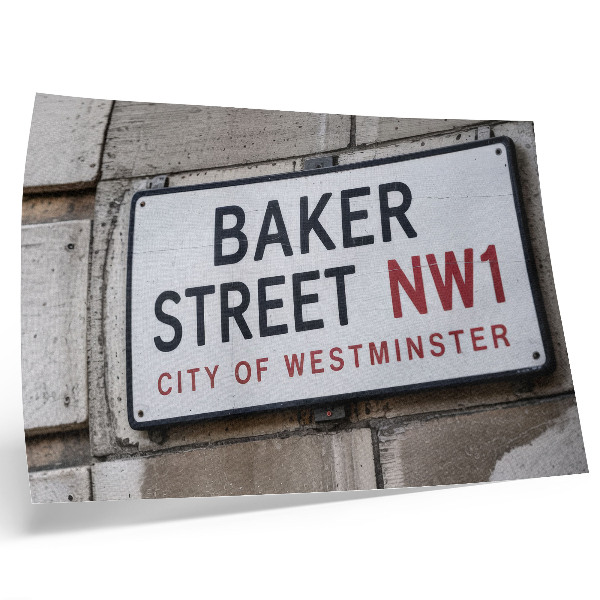 Poster Baker Street Westminster Street Sign