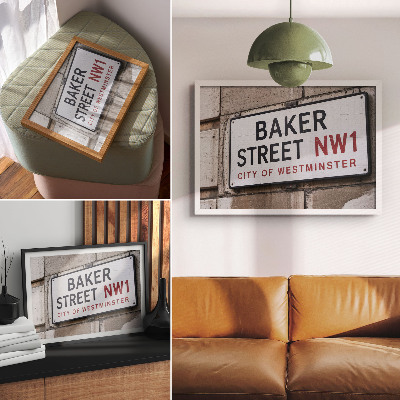 Poster Baker Street Westminster Street Sign