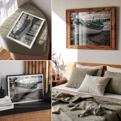 Photo canvas Boat on the beach peace dream adventure