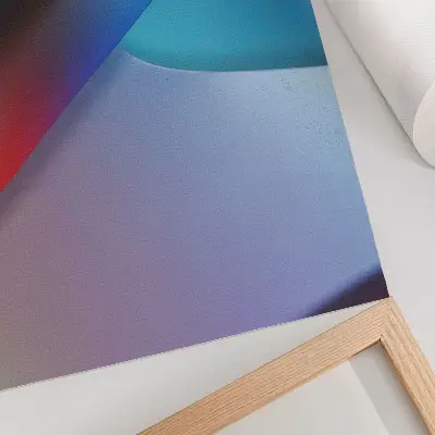 Poster deep blue and purple blurred transitions