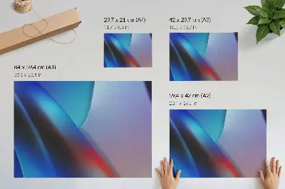 Poster deep blue and purple blurred transitions