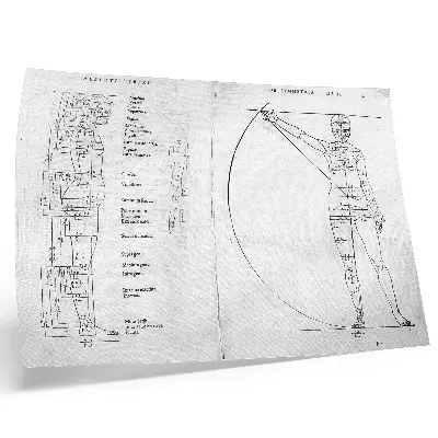 Photo canvas drawing of a man in Latin by Albrecht Dürer