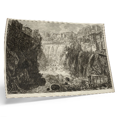 Poster View of the Grand Cascade at Tivoli, from Views of Rome by Giovanni Battista Piranesi