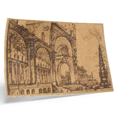 Fantasy of a Magnificent Triumphal Art by Giovanni Battista Piranesi decorative canvas print