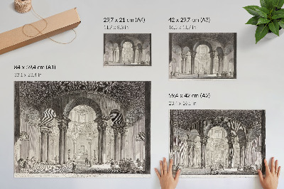 Photo canvas Interior view of the Tomb of Saint Constance