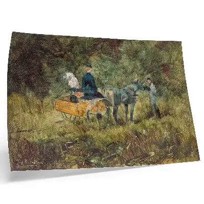 Photo canvas high resolution painting of The Trap (1880) by Henri de Toulouse-Lautrec
