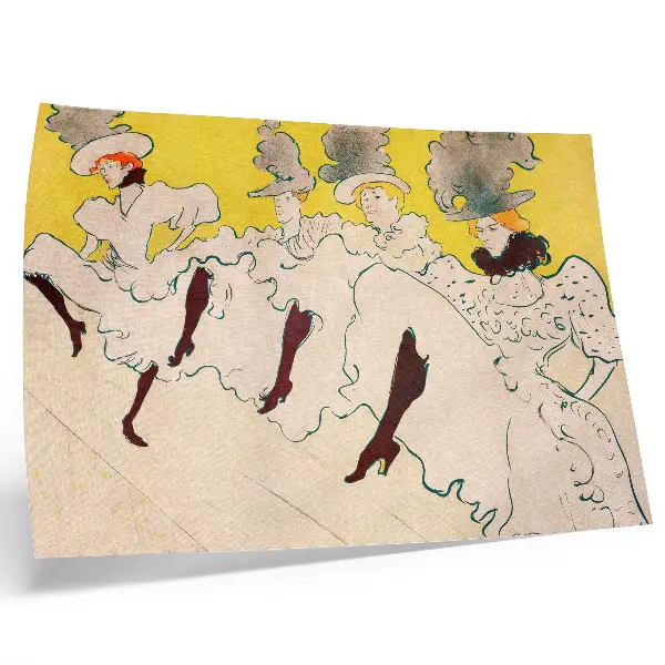The Troupe of Mademoiselle Eglantine by Henri de Toulouse-Lautrec decorative high-resolution canvas print (1896)
