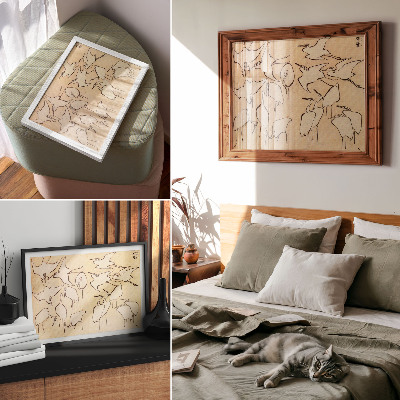 Photo canvas Katsushika Hokusai's Herons from 