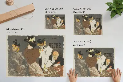 Asche by Théophile-Alexandre Pierre Steinlen art poster