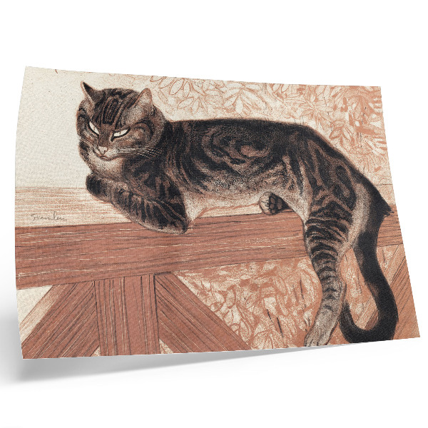 Poster Cat on a Balustrade by Theophile-Alexandre Pierre Steinlen