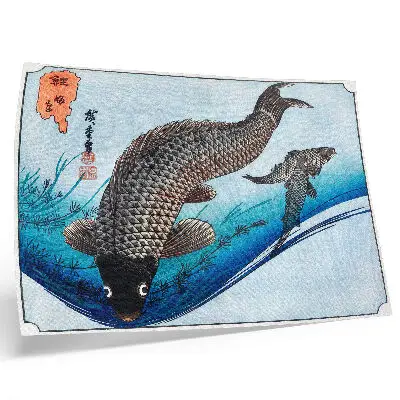 Carps and Crucian Carps (1830) by Utagawa Hiroshige poster