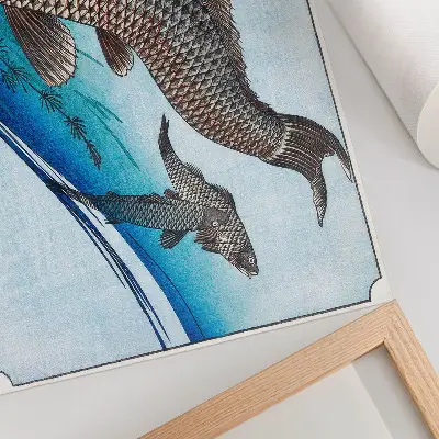 Carps and Crucian Carps (1830) by Utagawa Hiroshige poster