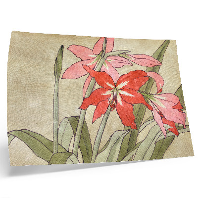 Decorative canvas print Amaryllis (1915) by Hannah Borger Overbeck