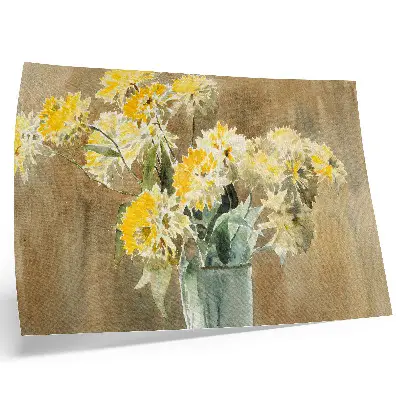 Vase with Yellow Flowers (1915) by Hannah Borger Overbeck poster