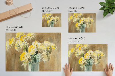Poster Vase with Yellow Flowers (1915) by Hannah Borger Overbeck