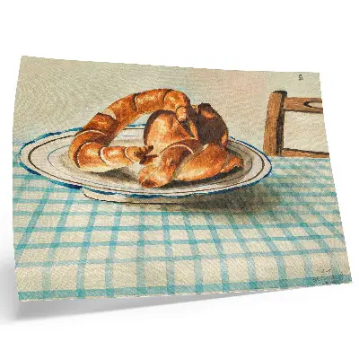 Still Life with a Plate of Cake by Egon Schiele poster