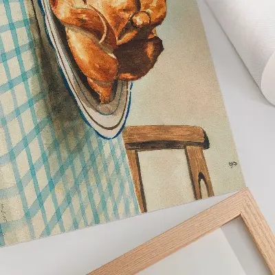 Still Life with a Plate of Cake by Egon Schiele poster