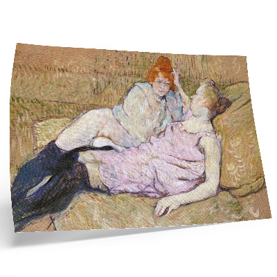Photo canvas Sofa (ca. 1894–1896) – a high-resolution painting by Henri de Toulouse-Lautrec